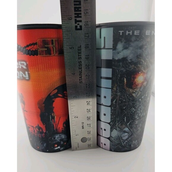 Terminator Salvation 7-Eleven 7-11 2009 Movie Slurpee Lenticular Cup Set 4/22oz - Picture 14 of 15